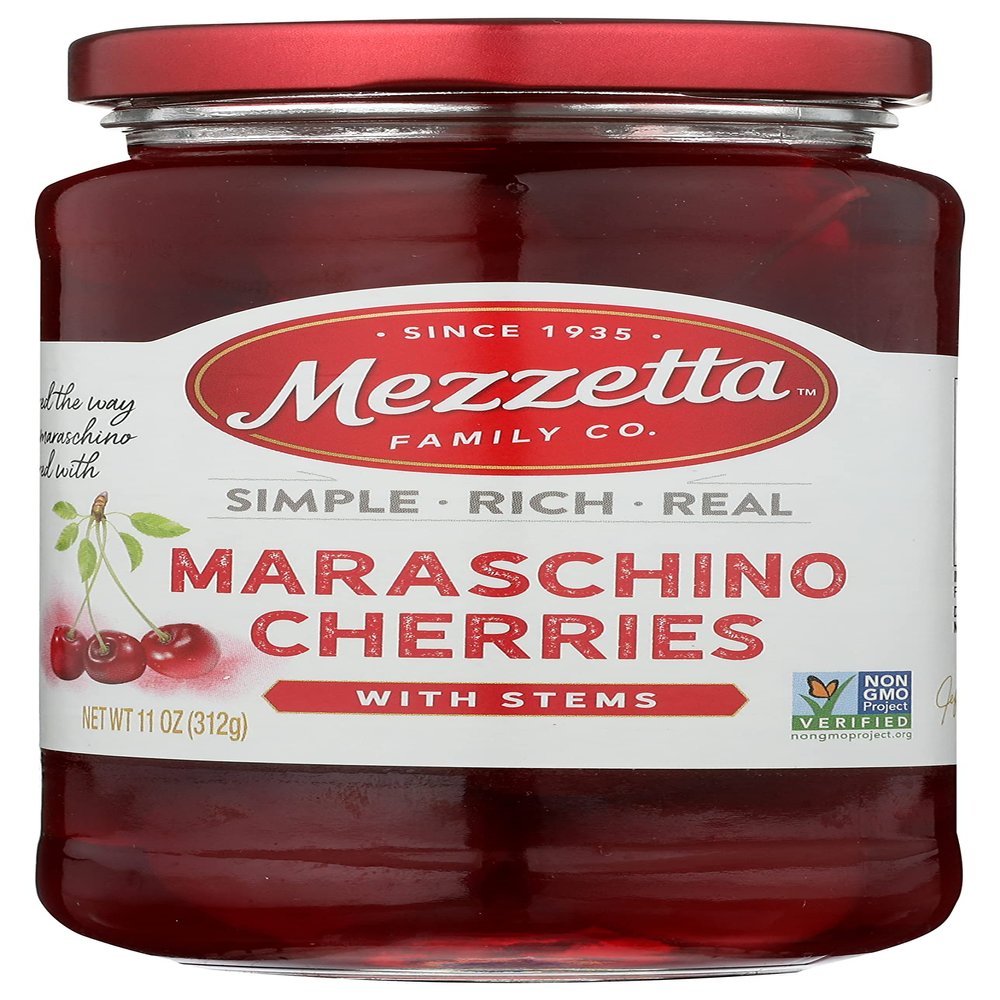 Mezzetta Cherries Maraschino W Stm, 11 Oz (Pack Of 6)
