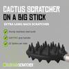 Cactus Scratcher Extendable Big Stick Back Scratcher - Extends 29" Long Double Sided Retractable Scratching Tool for Hand, Neck, Head, and Body - Universal Gift for Family, Pets, and Friends, Black view 2