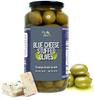 Green Jay Gourmet Blue Cheese Stuffed Olives  Cheese Stuffed Green Olives for Cocktail Garnish & Cheese Board  Dirty Martini Olives  Gourmet Olives  All Natural  Large  32 Ounces view 1