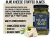 Green Jay Gourmet Blue Cheese Stuffed Olives  Cheese Stuffed Green Olives for Cocktail Garnish & Cheese Board  Dirty Martini Olives  Gourmet Olives  All Natural  Large  32 Ounces view 3
