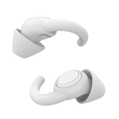Afflatus Ear Plugs for Sleeping Noise Cancelling, 2 Pairs (S+L) Comfortable Reusable Noise Reduction Ear Plugs, Earplugs for Sleep, Snoring Light Grey
