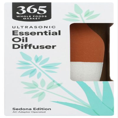 365 by Whole Foods Market, Ultrasonic Essential Oil Diffuser, Sedona, Covers up to 215 Sq Ft