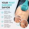 scarroller Scar Tissue Massager for Post-Surgery Recovery, Silicone Ice Massage for Post-Surgery Incision Swelling and Soreness, Joint Roller for Improved Range of Motion and Flexibility. Teal view 4