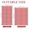 Epakh 120 Pieces Gingham Paper Napkins Bulk, Red Buffalo Plaid Napkins Checkered Disposable Guest Towels Set Picnic Theme Paper Hand Towels for Home Dinner Christmas Birthday Party Supply, 3 Ply view 2
