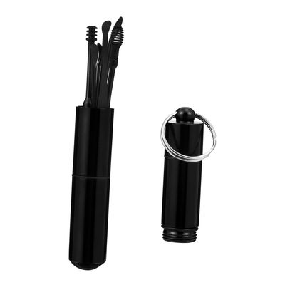 1set Practical Ear Wax Removal Kit Stainless Steel Ear Spoons for Cleaning Portable and Easy to Use for Adults