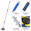Wall Cleaner, Max 66'' Wall Mop with Long Handle, Ceiling Dust Mop with 15 Labor-Saving Elbow Extension Pole, Baseboard Duster Washer Scrubber, High Reach Window Cleaning Brush, Roof Cleaning Tool-BU view 3