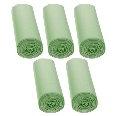100pcs Light Trash Bags Leak Corn Starch Waste Bags for Home Kitchen and Office Use and Extra Strong Rubbish Liners