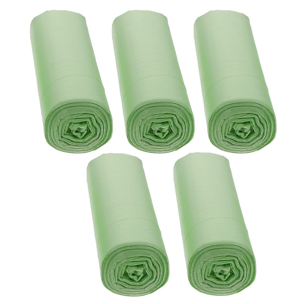 100pcs Light Trash Bags Leak Corn Starch Waste Bags for Home Kitchen and Office Use and Extra Strong Rubbish Liners