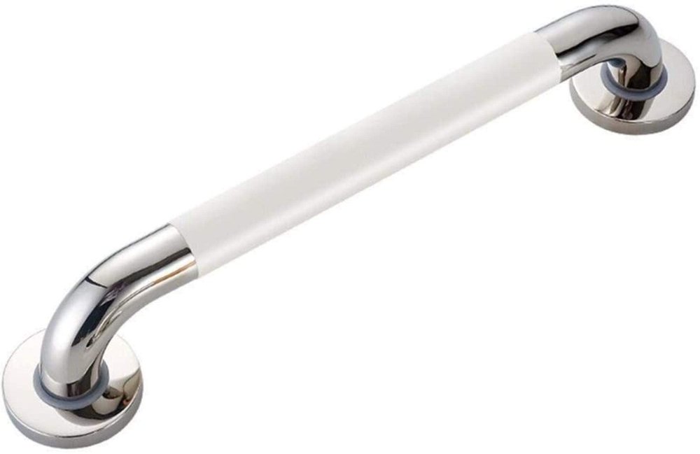 HongLianRiven Bath Handle Towel Rail Safe Handrail Bathtub Grab Rail Bathroom Grab Bar Toilet Elderly Handrail Support Railing Skidproof Handle Accessible Armrest (Color : Silver, Size : 68cm)