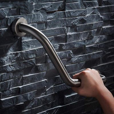 HongLianRiven Bath Handle Towel Rail Shower Rails Safe Handrail Brushed Safety Armrest Bathroom Handle Disabled Elderly Anti-Skid Railing