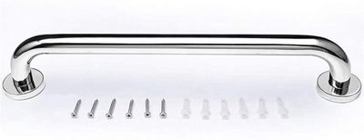 Bath Handle Towel Rail Safe Handrail Toilet Grab Rail Bathroom Bathtub Grab Bar Assistive Handle Plating Safety Armrest (Color : Silver, Size : 40cm)