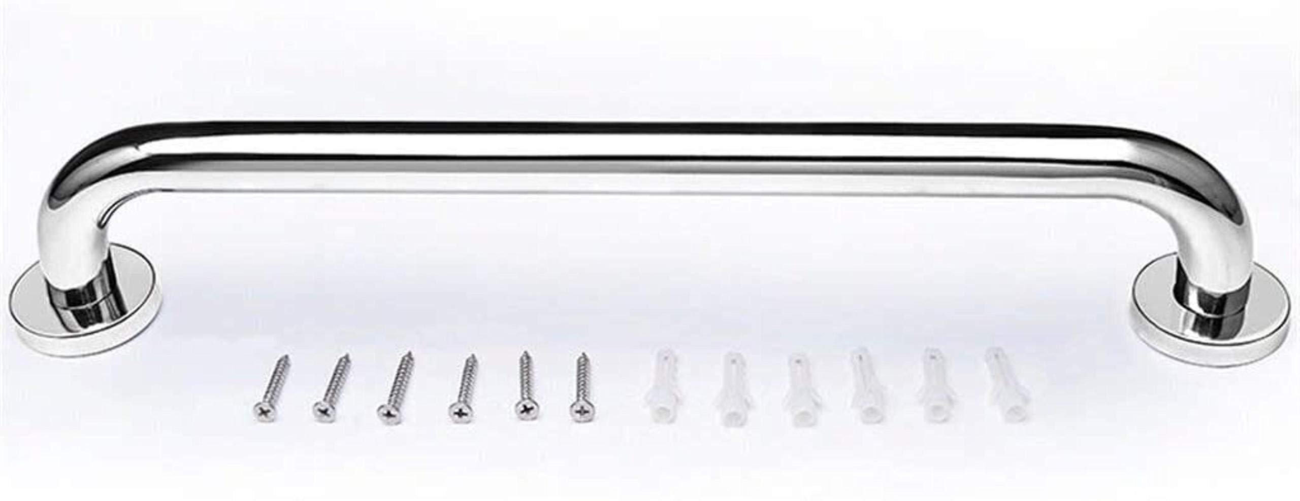Bath Handle Towel Rail Safe Handrail Toilet Grab Rail Bathroom Bathtub Grab Bar Assistive Handle Plating Safety Armrest (Color : Silver, Size : 40cm)