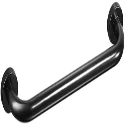 HongLianRiven Bath Handle Towel Rail Handrail Grab Bar Bathroom Bathtub Grab Rail Towel Rack Stairway Toilet Handle Safety Armrest Aid Support Grip, Elderly Disabled (Color : Black, Size : 32cm)