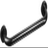 HongLianRiven Bath Handle Towel Rail Handrail Grab Bar Bathroom Bathtub Grab Rail Towel Rack Stairway Toilet Handle Safety Armrest Aid Support Grip, Elderly Disabled (Color : Black, Size : 32cm) view 1