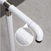 HongLianRiven Bath Handle Towel Rail Foldable Support Handle Rail, Grab Bars Toilet,T-Shape Wall Mount Grab Rails,Towel Rack,Shower Safety Handle Bathroom Handrails (Color : White, Size : 75cm) view 4