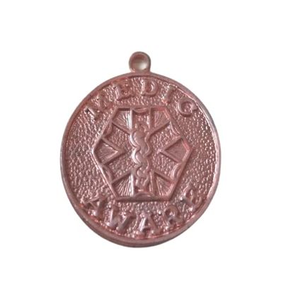 1 Copper 21mm Engravable Medical Alert says Medic Aware Charm Jewelry Making For You