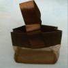 2 Small Brown Chocolate Organza Jewelry 3x2x3" Gift Tote Bags Satin Bow Handle Jewelry Making For You view 3