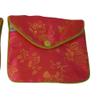 2 Med 3.5x4.5" Hot Pink gold Flowers Chinese Fabric JewelryCharm Zipper Gift Bag Jewelry Making For You view 1