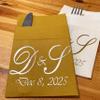 Glitter Print Personalized Airlaid Napkin custom printed, Linen-feel, Disposable, high absorbent, Soft & Perfect Built-in Flatware Pocket for bithday, baby shower, Party, Weddings or Events view 1