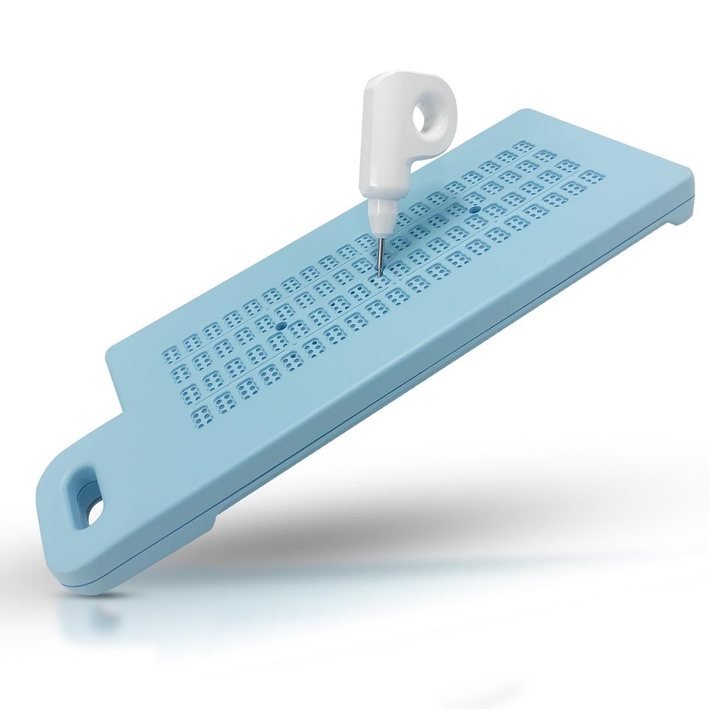 Versa Paperless Braille Slate  Compact & Erasable Braille Writing Slate with Magnetic Stylus, 4 Rows of 20 Cells, Portable for Learning and Everyday Use