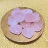 10 PCS Rose Quartz Crystals Heart Decor Stones Thick Polished Cute Mini Pocket Stones Hand Carved Palm Gemstones Set Bulk Wholesale Pink Gift Reiki Energy Balancing Meditation Valentine's Day Gift Decor for women view 4