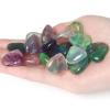 10 PCS Colorful Fluorite Crystal Heart Stone Thicken Natural Polished Love Heart Shaped Healing Stones Palm Gemstones Set Bulk Gifts Wholesale Reiki Energy Balancing Meditation Mothers Day Gifts Bulk view 2