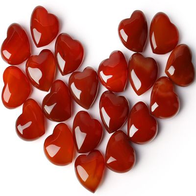 10 PCS Carnelian Crystal Heart Crystal Red Carnelian Agate Stone Polished Healing Palm Love Gemstones Set Wholesale Bulk Gifts Reiki Energy Balancing Meditation Orange Brown Red Carnelian Agate Mothers Day Gifts Bulk Stocking Stuffers