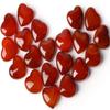 10 PCS Carnelian Crystal Heart Crystal Red Carnelian Agate Stone Polished Healing Palm Love Gemstones Set Wholesale Bulk Gifts Reiki Energy Balancing Meditation Orange Brown Red Carnelian Agate Mothers Day Gifts Bulk Stocking Stuffers view 1