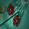 10 PCS Carnelian Crystal Heart Crystal Red Carnelian Agate Stone Polished Healing Palm Love Gemstones Set Wholesale Bulk Gifts Reiki Energy Balancing Meditation Orange Brown Red Carnelian Agate Mothers Day Gifts Bulk Stocking Stuffers view 3