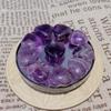 10 PCS Natural Heart Shaped Crystals Thicken Amethyst Polished Love Hearts Healing Crystal Cute Stones Palm Real Gemstone Set Wholesale Reiki Energy Balancing Meditation Bulk Gift for Mothers Day view 4
