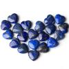 10 PCS Lapis Lazuli Natural Heart Crystals Set Thicken Heart Shaped Polished Stones Palm Love Gemstones Bulk Wholesale Reiki Energy Balancing Meditation Carved Palm Worry Stone Gift view 1