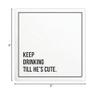 Santa Barbara Design Studio That's All Paper Napkins, 20-Count Cocktail Size, Keep Drinking view 4