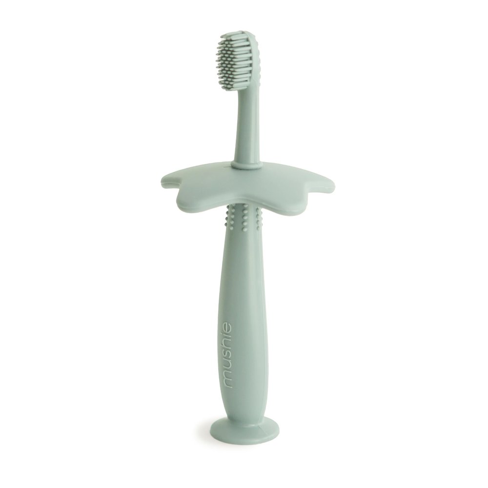 mushie Star Toddler Training Toothbrush (Cambridge Blue)