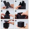 50 Pack Black Gift Boxes 2x2x2 inches, NIGNYA Small Kraft Cardboard Gifts Boxes Paper Cube Favor Box Easy Assemble Paper Gift Box with lids for Candle Packaging,Presents Birthday Christmas Wedding Party view 3