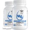 Magnesium Complex Supplement 8 Forms, 500mg Magnesium Glycinate, Malate, Citrate, High Absorption Mg for Calm, Sleep, Mood & Healthy Muscle, Pack of 2, Total 120 Vegan Capsules view 1