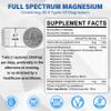 Magnesium Complex Supplement 8 Forms, 500mg Magnesium Glycinate, Malate, Citrate, High Absorption Mg for Calm, Sleep, Mood & Healthy Muscle, Pack of 2, Total 120 Vegan Capsules view 2