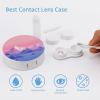 buxvhre Custom Contact Lens Case Personalized Contact Lens Travel Kit Add Your Image Text Portable Contact Lens Box with Mirror Tweezers Remover Tool Solution Bottle view 3