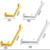 HongLianRiven Bath Handle Towel Rail Non-Slip Grab BarHandrail Safety Handle Bathtub Bathroom Toilet Slip Handrail Elderly Rotating Luminous Guardwall (Color : White, Size : 30 * 30mm) view 2
