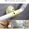 HongLianRiven Bath Handle Towel Rail Non-Slip Grab BarHandrail Safety Handle Bathtub Bathroom Toilet Slip Handrail Elderly Rotating Luminous Guardwall (Color : White, Size : 30 * 30mm) view 4