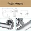 HongLianRiven Bath Handle Towel Rail Bathtub Wall-Mounted Grab Bar, Towel Rack Bathroom Safety Support Rail Elderly Disabled Children Assist Grip view 2