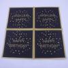 Disposable Napkins Disposable Dinner Paper Party Napkins Printed Tissue for Party Black Paper Napkins with Happy Birthday text 13 * 13 inches Pack of 20 view 3