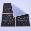 Disposable Napkins Disposable Dinner Paper Party Napkins Printed Tissue for Party Black Paper Napkins with Happy Birthday text 13 * 13 inches Pack of 20 view 4