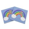 Disposable Napkins Disposable Dinner Paper Party Napkins Printed Tissue for Party Cute Rainbow Paper Napkins for Birthday Party 13 * 13 inches Pack of 20 view 1