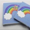 Disposable Napkins Disposable Dinner Paper Party Napkins Printed Tissue for Party Cute Rainbow Paper Napkins for Birthday Party 13 * 13 inches Pack of 20 view 3