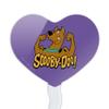 Scooby-Doo Flex Heart Love Cupcake Picks Toppers Decoration Set of 6 view 2
