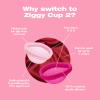 INTIMINA Ziggy Cup 2 - Extra-Thin Reusable Menstrual Disc, Menstrual Cup with Flat-fit Design, Menstrual Cups Ring, Period Products (Size B) view 3