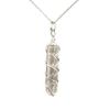 VIE Naturals Wire Wrapped Pencil Pendant, Selenite, 25-30mm view 1
