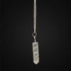 VIE Naturals Wire Wrapped Pencil Pendant, Selenite, 25-30mm view 3