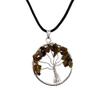VIE Naturals Tree of Life Pendant, Tiger Eye, 30mm view 1