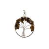 VIE Naturals Tree of Life Pendant, Tiger Eye, 30mm view 3